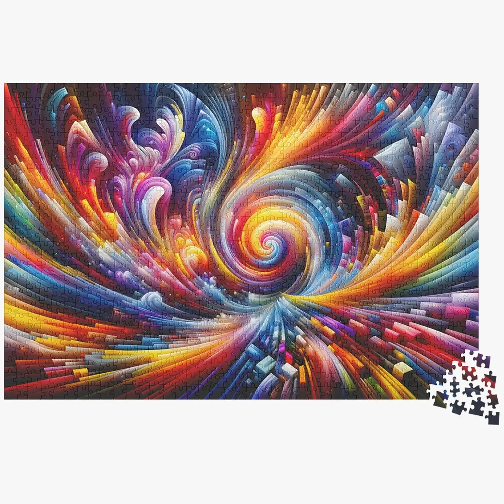 Chromatic Fusion Of Vibrant Colors - Jigsaw Puzzle 1000 Pieces - Image 2