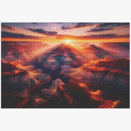 Grand Canyon Vibrant Sunset - Jigsaw Puzzle 1000 Pieces