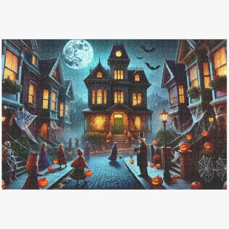 Trick or Treat Street Halloween Jigsaw Puzzle