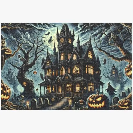 Haunted Mansion Halloween Jigsaw Puzzle