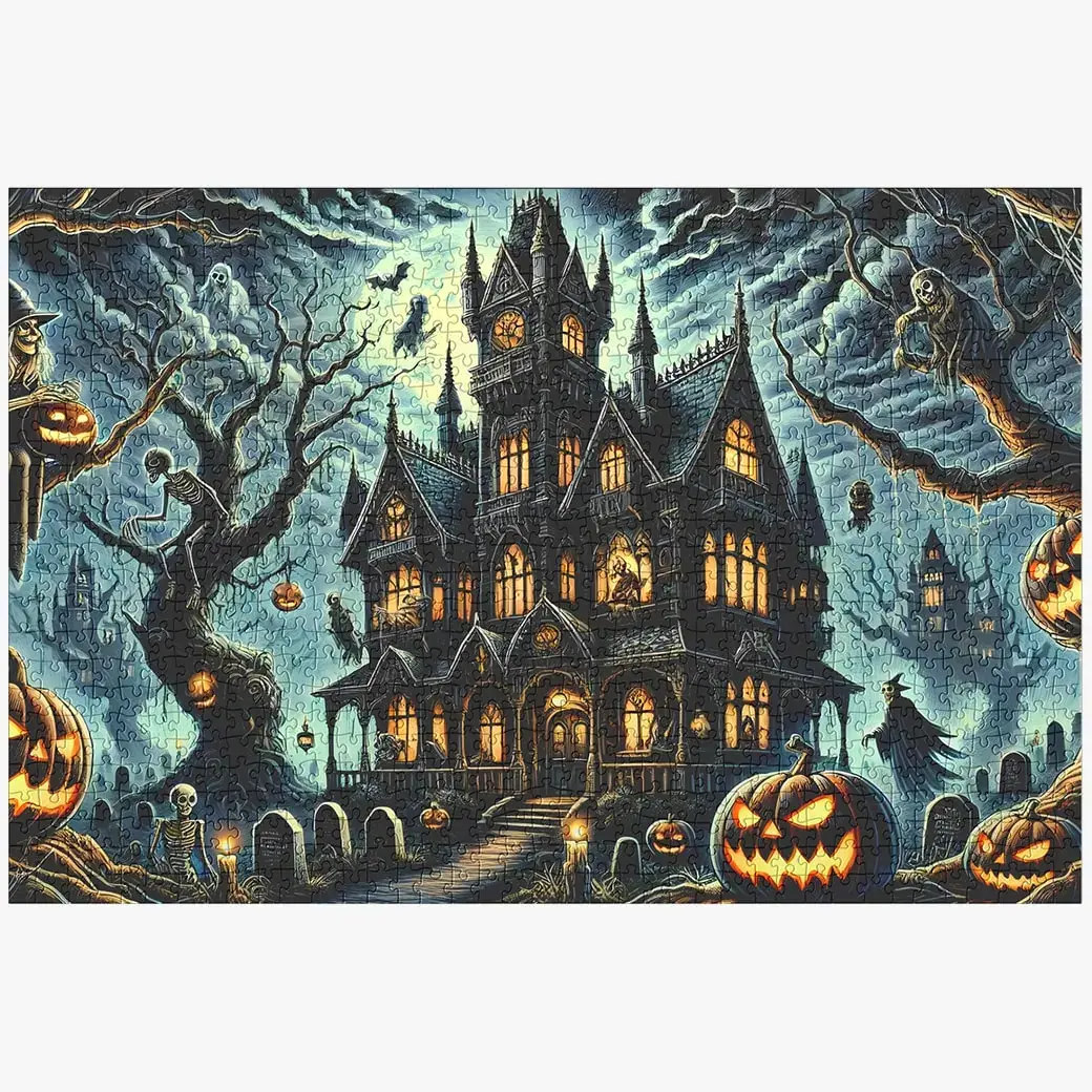 Haunted Mansion Halloween Jigsaw Puzzle