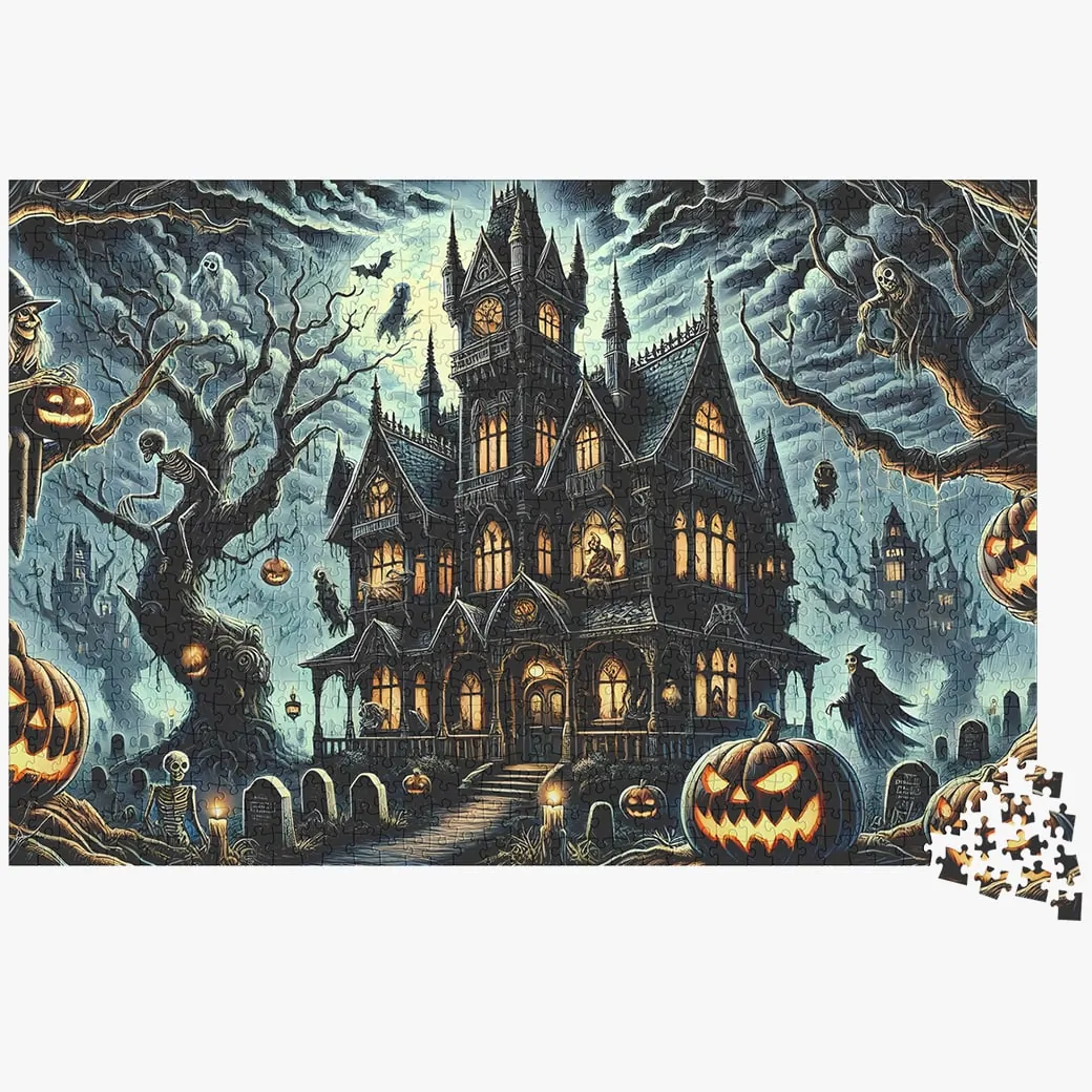 Haunted Mansion Halloween Jigsaw Puzzle