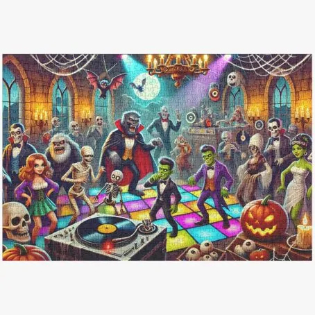 Monster Mash Halloween Party Jigsaw Puzzle
