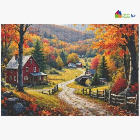 Autumn In New England Jigsaw Puzzle - 1000 Piece Puzzle For Adults