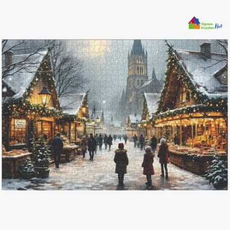 Christmas Market Jigsaw Puzzle - 1000 Piece Jigsaw Puzzle For Adults