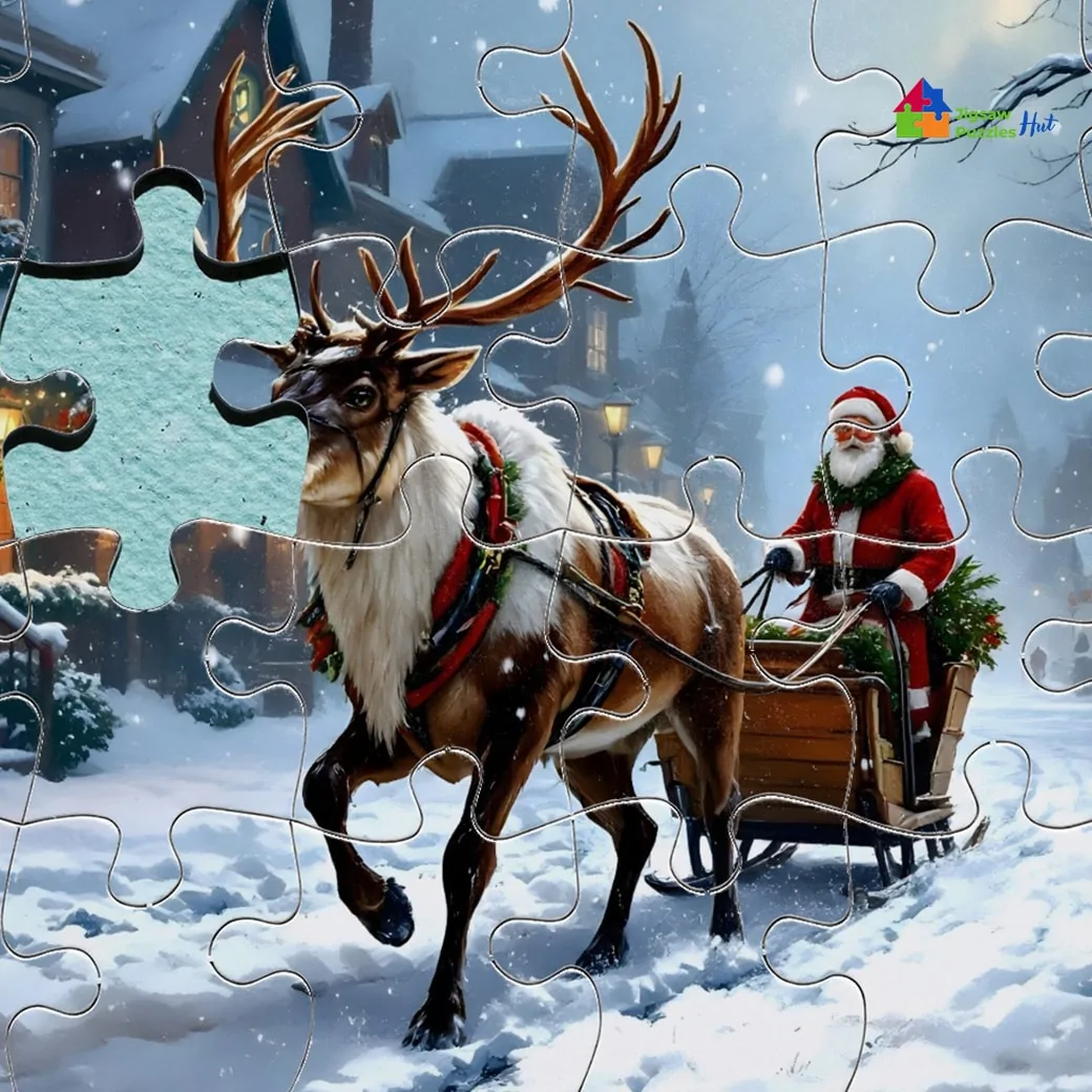 Santa's Road Trip Jigsaw Puzzle - 1000 Piece Christmas Jigsaw Puzzle For Adults