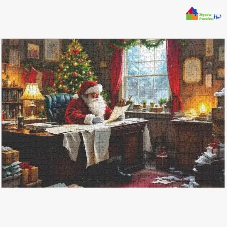 Santa’s Naughty or Nice List Jigsaw Puzzle - 1000 Piece Christmas Puzzle For Adults