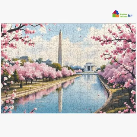 Spring Season In Washington D.C. Jigsaw Puzzle - 1000 Piece Puzzle For Adults