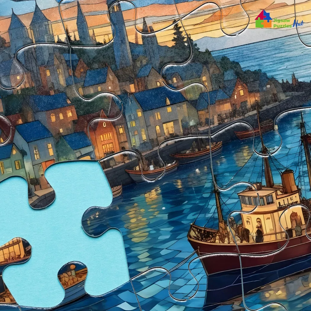 Waterworks Jigsaw Puzzle - Stained Glass Effect - 1000 Piece Jigsaw Puzzle For Adults