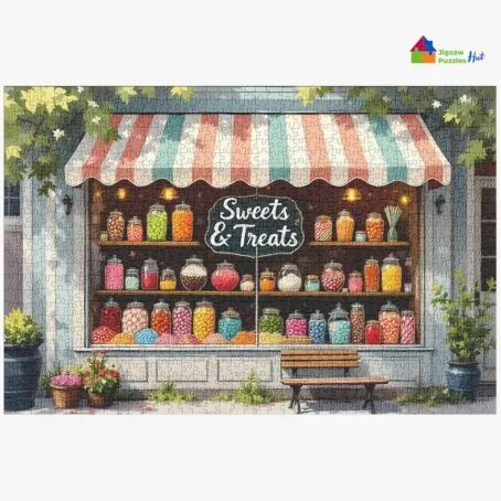 Classic Sweets Shop Jigsaw Puzzle - 1000 Piece Jigsaw Puzzle For Adults