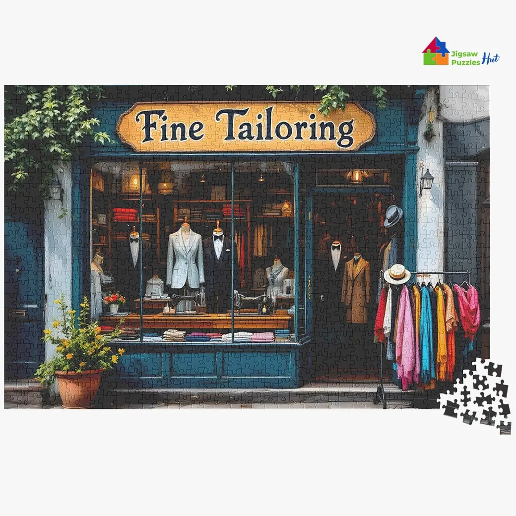 Vintage Tailor Shop Jigsaw Puzzle - 1000 Piece Jigsaw Puzzle For Adults
