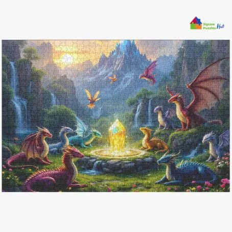 Dragon's Sanctuary Jigsaw Puzzle - 1000 Piece Jigsaw Puzzle For Adults