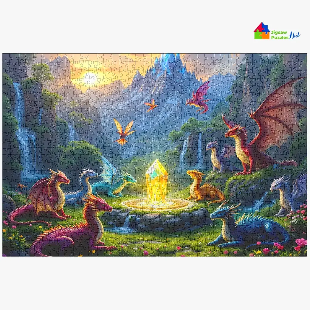 Dragon's Sanctuary Jigsaw Puzzle - 1000 Piece Jigsaw Puzzle For Adults