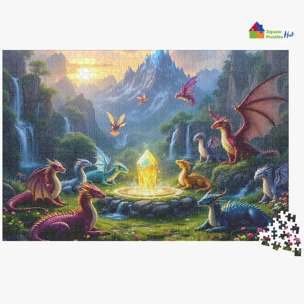Dragon's Sanctuary Jigsaw Puzzle - 1000 Piece Jigsaw Puzzle For Adults