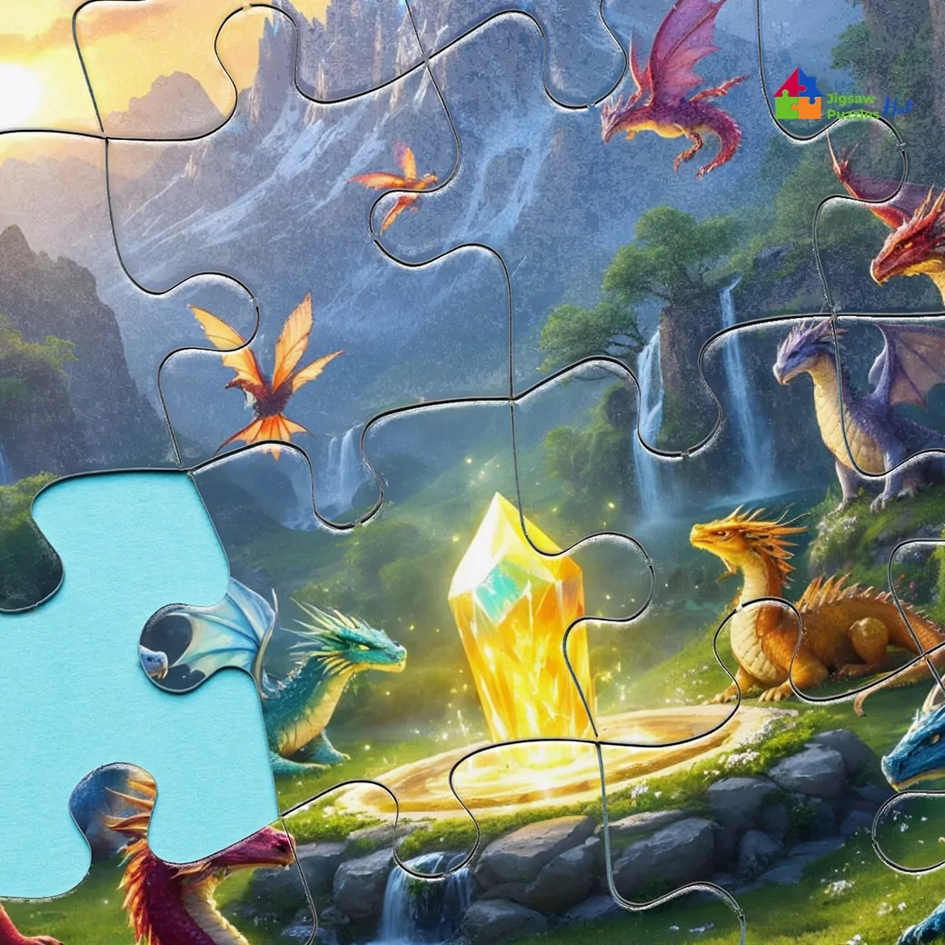 Dragon's Sanctuary Jigsaw Puzzle - 1000 Piece Jigsaw Puzzle For Adults