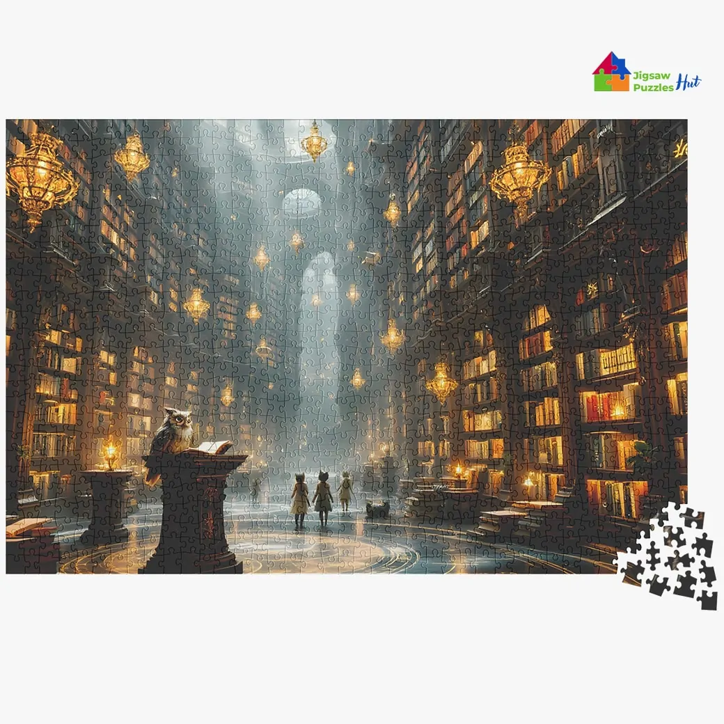 Enchanted Library Jigsaw Puzzle - 1000 Piece Jigsaw Puzzle For Adults