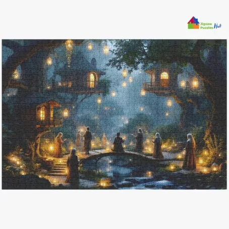 The Hidden Village of Elves Jigsaw Puzzle - 1000 Piece Jigsaw Puzzle For Adults