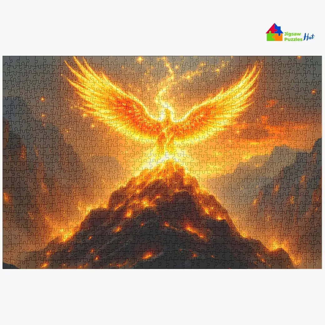 Phoenix's Rebirth Jigsaw Puzzle - 1000 Piece Jigsaw Puzzle For Adults