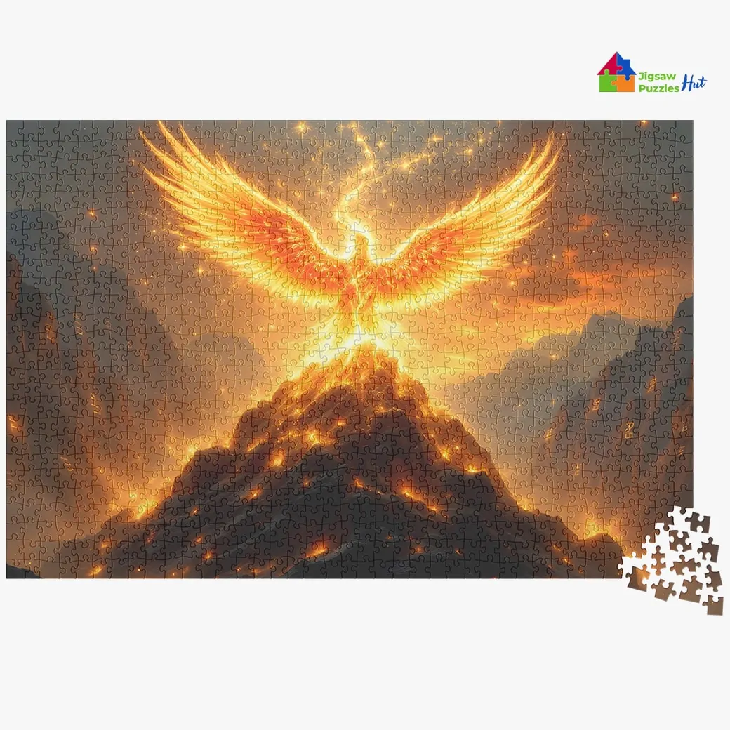 Phoenix's Rebirth Jigsaw Puzzle - 1000 Piece Jigsaw Puzzle For Adults
