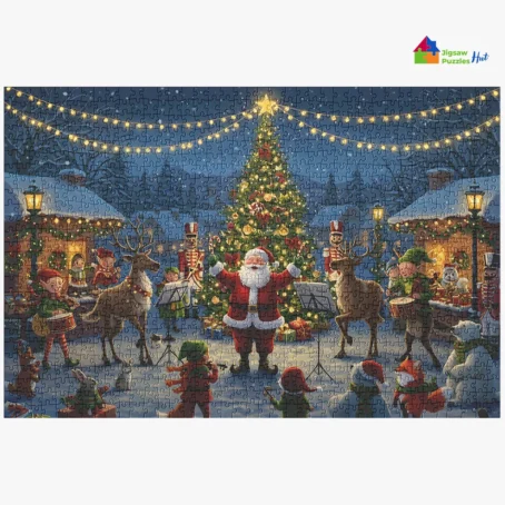 Santa's Music Band – 1000 Piece Christmas Jigsaw Puzzle For Adults
